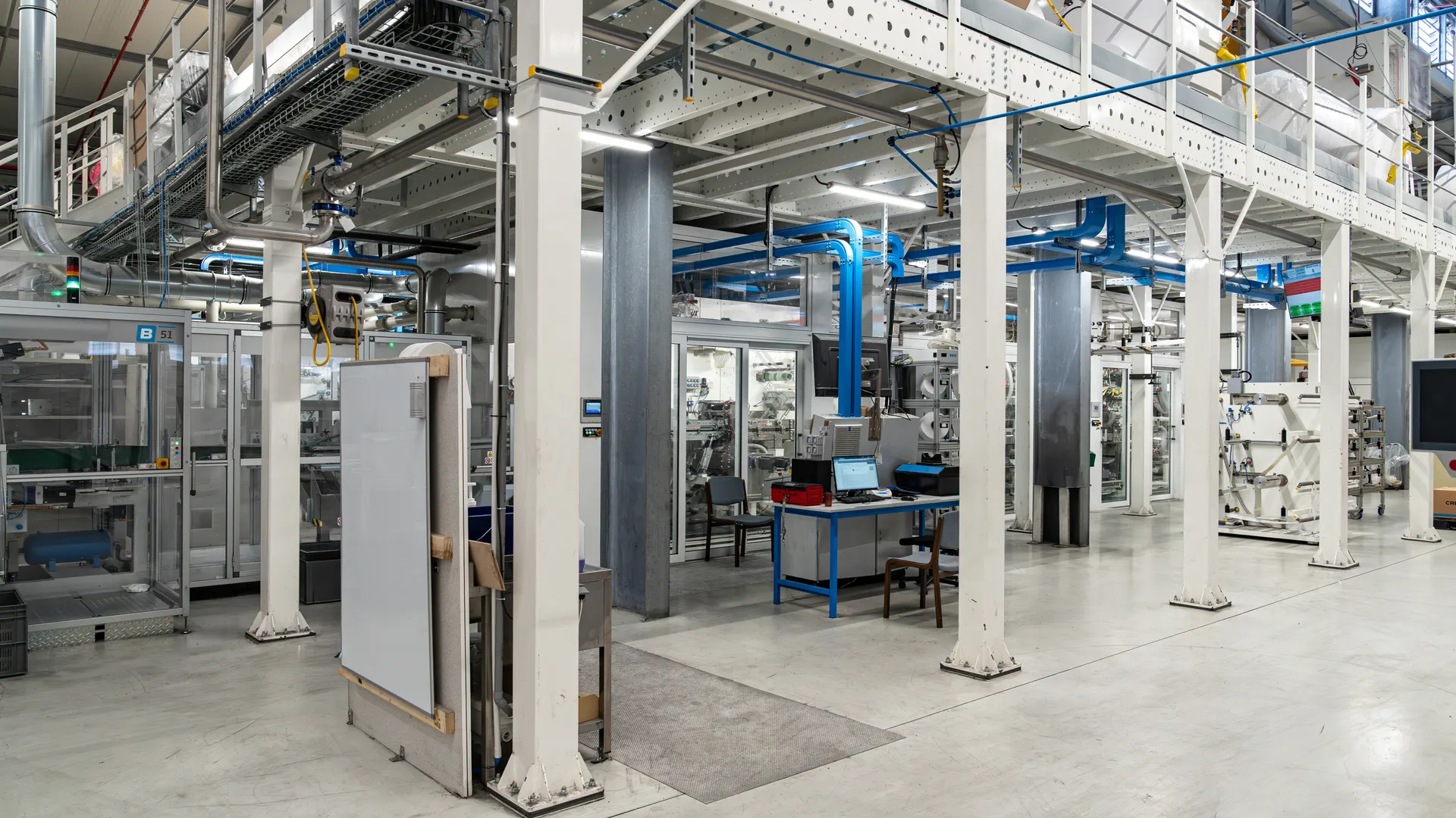 Un nouveau bâtiment, de nouvelles machines